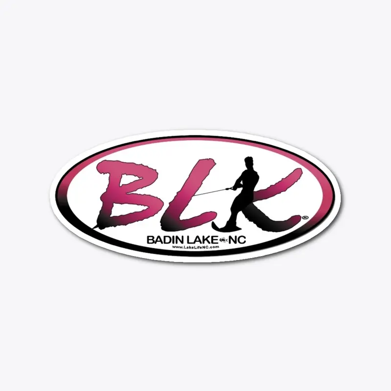 BLK WAKE - LAKE LiFE® DECAL PINK