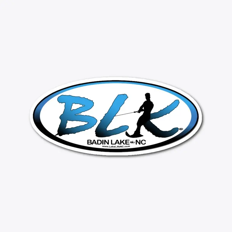 BLK WAKE - LAKE LiFE® DECAL BLUE