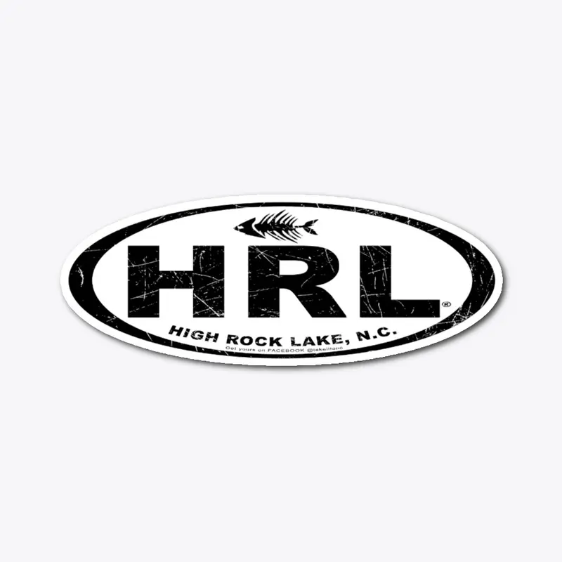 High Rock Lake HRL ®  Oval Decal